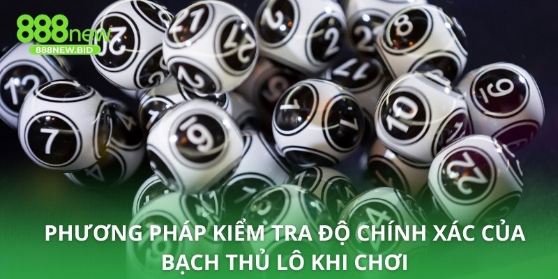 Phương pháp kiểm tra độ chính xác của bạch thủ lô khi chơi