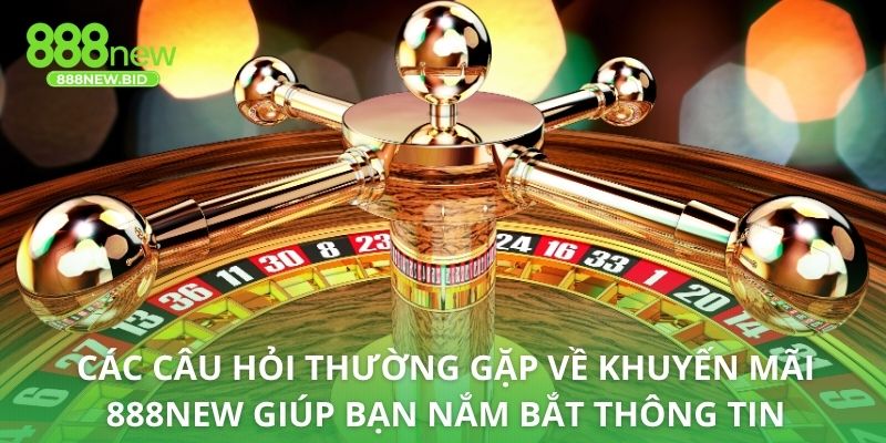 Các câu hỏi thường gặp về khuyến mãi 888NEW giúp bạn nắm bắt thông tin